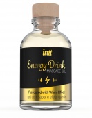 Разогревающий гель Intt Energy Drink со вкусом энергетика - 30 мл