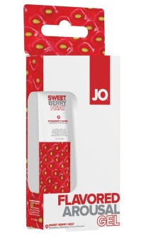 Возбуждающий гель для клитора со вкусом клубники JO Sweet Berry Heat 10 мл