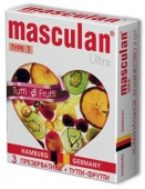 Презервативы Masculan Ultra Tutti-Frutti с ароматом Тутти-Фрутти - 3 шт