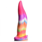 Фантазийный люминесцентный стимулятор-язык Unicorn Kiss Unicorn Tongue Glow-in-the-Dark Silicone Dildo - 21,3 см.