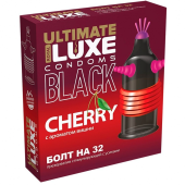 Презерватив Luxe Ultimate Black Болт на 32 с ароматом вишни 1 шт