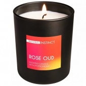 Свеча ароматическая с феромонами Natural Instinct Роза и уд  - 180 гр