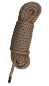 Пеньковая веревка для бондажа Hemp Bondage Rope 5 метров