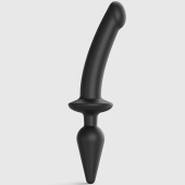 Двусторонний фаллоимитатор Strap-On-Me Switch Plug-In Semi-Realistic Dildo L черный