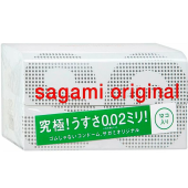 Ультратонкие полиуретановые презервативы Sagami Original 002 12 шт + Гель-лубрикант Wettrust 50мл 1шт