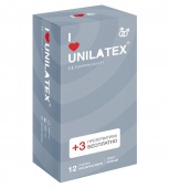 Ребристые презервативы Unilatex Ribbed - 12 шт