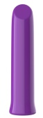 Фиолетовый перезаряжаемый мини-вибратор - 13,7 см.
