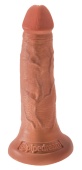 Фаллоимитатор реалистик на присоске Pipedream King Cock 14 см телесный