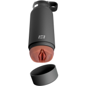 Мастурбатор вагина в серой фляге Fuck Flask мулатка