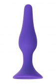 Силиконовая анальная пробка ToyFa A-Toys малая 10,2 см фиолетовая
