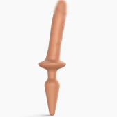 Двусторонний фаллоимитатор Strap-On-Me Switch Plug-In Realistic Dildo S телесный