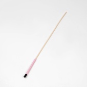 Деревянный стек с розовой ручкой - 60 см.