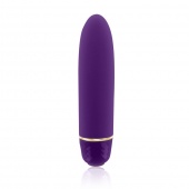 Мини-вибратор Rianne S Classique Vibe с косметичкой фиолетовый - 12 см