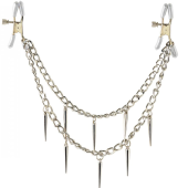 Зажимы для сосков с двойной цепочкой Rock Hard Nipple Clamps Зажимы для сосков с двойной цепочкой Rock Hard Nipple Clamps