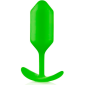 Утяжеленная средняя анальная пробка для ношения b-Vibe Snug Plug 3 лаймовая Утяжеленная средняя анальная пробка для ношения b-Vibe Snug Plug 3 лаймовая