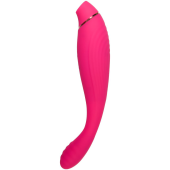 Вакуумно-волновой стимулятор клитора с хвостиком-вибратором Jos Danvi розовый