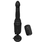 Анальный вибратор-пульсатор с нагревом Vibrating Ass Thruster черный