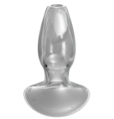 Стеклянная пробка с тоннелем Beginner's Anal Gaper средняя Стеклянная пробка с тоннелем Beginner's Anal Gaper средняя