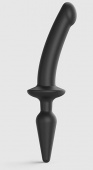 Двусторонний фаллоимитатор Strap-On-Me Switch Plug-In Semi-Realistic Dildo S черный