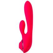 Многофункциональный вибратор-кролик с вакуумно-волновой стимуляцией Jos Doobl розовый