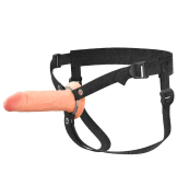 Фаллопротез Hollow Silicone Strap-On 15 см телесный Фаллопротез Hollow Silicone Strap-On 15 см телесный