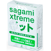 Утонченные рельефные презервативы Sagami Xtreme Type-E 3 шт