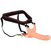 Силиконовый полый фаллоимитатор на ремешках Strap-on Silicone Sleeve - 16 см Силиконовый полый фаллоимитатор на ремешках Strap-on Silicone Sleeve - 16 см