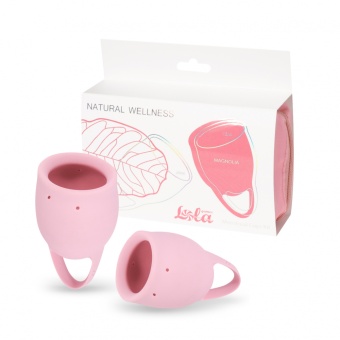 Набор из 2 менструальных чаш Lola Natural Wellness Magnolia розовый