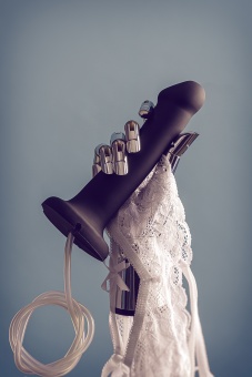 Фаллоимитатор с эффектом семяизвержения Strap-on-me L чёрный 19,5 см