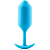 Утяжеленная средняя анальная пробка для ношения b-Vibe Snug Plug 3 голубая
