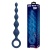 Синяя анальная ёлочка с кольцом 5 Beads Anal Bead - 20,4 см.