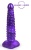 Фантазийный фаллоимитатор с пупырышками 25 см фиолетовая