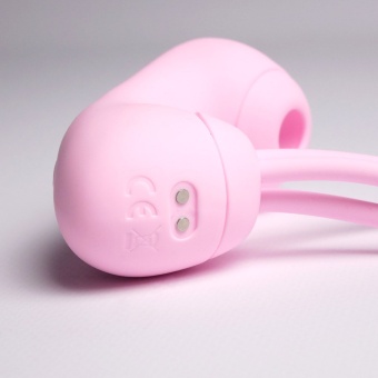 Вакуумный стимулятор клитора с виброшариками Youvic розовый