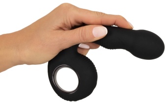 Черный силиконовый вибратор G   P-Spot Vibrator - 16,8 см.