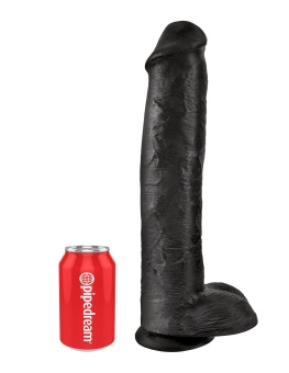 Фаллоимитатор-гигант с присоской King Cock with Balls 40 см черный
