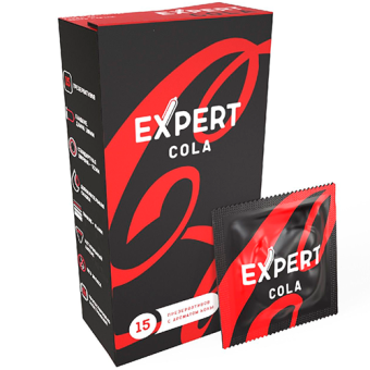 Презервативы Expert Cola с ароматом колы 15 шт
