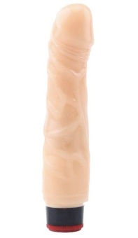 Телесный вибратор-реалистик 8 Vibrating Dildo - 21 см.