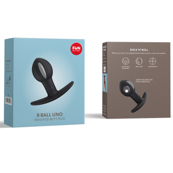 Анальный шарик Fun Factory B Ball Uno чёрно-серый