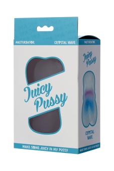 Прозрачный реалистичный мастурбатор ToyFa Juicy Pussy Crystal Wave