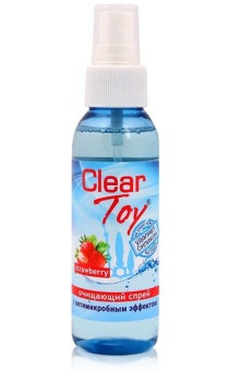 Очищающий спрей Clear Toy Strawberry с ароматом клубники - 100 мл
