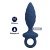 Синяя анальная пробка с кольцом Butt Plug with Loop S - 11,5 см.