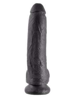 Фаллоимитатор на присоске с мошонкой King Cock with Balls 23 см черный