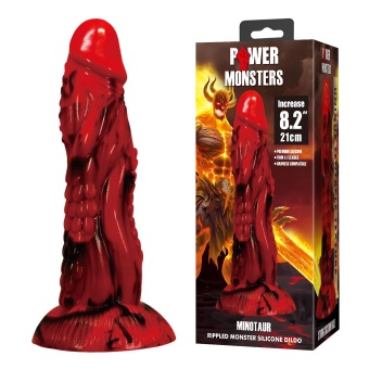 Силиконовый фантазийный фаллоимитатор Minotaur - 21 см.