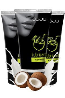 Набор из 3 съедобных лубрикантов JUJU со вкусом кокоса