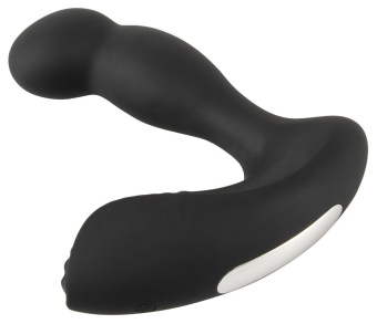 Черный вибростимулятор простаты RC Prostate Massager - 13,1 см.