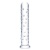 Прозрачный стеклянный фаллос с массажным рельефом 10  Extra Large Glass Dildo - 25,5 см.