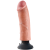 Гнущийся вибратор реалистик на присоске King Cock Vibrating 18 см телесный Гнущийся вибратор реалистик на присоске King Cock Vibrating 18 см телесный