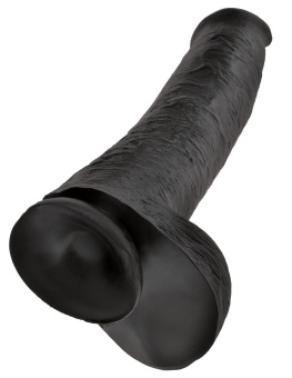 Фаллоимитатор-гигант с присоской King Cock with Balls 40 см черный