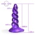 Фантазийный спиралевидный фаллоимитатор 23 см фиолетовая