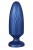 Синяя анальная пробка G Stuck Silicone Anal Plug - 13,5 см.